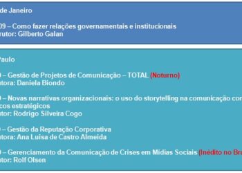 Calendário de cursos da Aberje para setembro – confira!