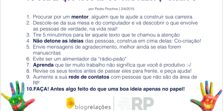 10 coisas que todo RP deveria fazer (volume 5)